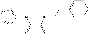 N-[2-(cyclohexen-1-yl)ethyl]-N'-(1,2-oxazol-3-yl)oxamide Structure