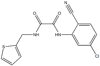 N'-(5-chloro-2-cyanophenyl)-N-(thiophen-2-ylmethyl)oxamide 구조식 이미지