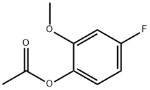 Phenol, 4-fluoro-2-methoxy-, acetate 구조식 이미지