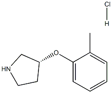 (R)-3-(2-Methylphenoxy)pyrrolidine HCl Structure