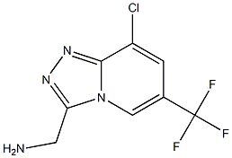 [8-chloro-6-(trifluoromethyl)-[1,2,4]triazolo[4,3-a]pyridin-3-yl]methanamine Structure