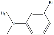 1-(3-bromophenyl)-1-methylhydrazine 구조식 이미지