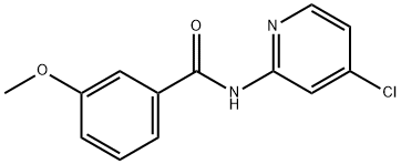 Benzamide, N-(4-chloro-2-pyridinyl)-3-methoxy- Structure