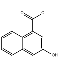 1-Naphthalenecarboxylic acid, 3-hydroxy-, methyl ester Structure