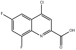 6,8-difluoro-4-chloroquinoline-2-carboxylic acid Structure