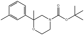4-Boc-2-methyl-2-(3-methylphenyl)morpholine, 96% 구조식 이미지