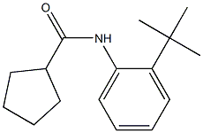 N-(2-tert-butylphenyl)cyclopentanecarboxamide Structure