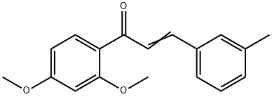 (2E)-1-(2,4-dimethoxyphenyl)-3-(3-methylphenyl)prop-2-en-1-one Structure