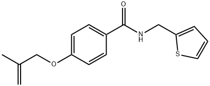 4-[(2-methyl-2-propen-1-yl)oxy]-N-(2-thienylmethyl)benzamide Structure