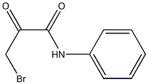 3-bromo-2-oxo-N-phenylpropanamide Structure