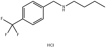 butyl({[4-(trifluoromethyl)phenyl]methyl})amine hydrochloride 구조식 이미지
