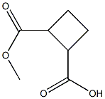 2-(Methoxycarbonyl)cyclobutane-1-carboxylic acid 구조식 이미지