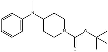 1-Piperidinecarboxylic acid, 4-(methylphenylamino)-, 1,1-dimethylethyl ester Structure