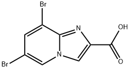 6,8-Dibromoimidazo[1,2-a]pyridine-2-carboxylic acid Structure
