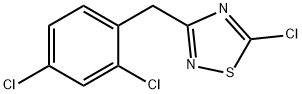 5-chloro-3-[(2,4-dichlorophenyl)methyl]-1,2,4-thiadiazole 구조식 이미지