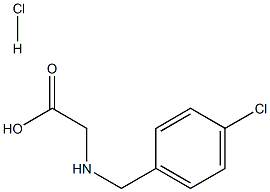 Glycine,N-[(4-chlorophenyl)methyl]-, hydrochloride (9CI) Structure