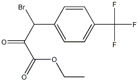 ETHYL 3-BROMO-2-OXO-3-(4-(TRIFLUOROMETHYL)PHENYL)PROPANOATE Structure