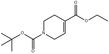 1,4(2H)-Pyridinedicarboxylic acid, 3,6-dihydro-, 1-(1,1-dimethylethyl) 4-ethyl ester 구조식 이미지