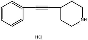 4-(phenylethynyl)piperidine hydrochloride Structure