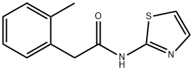 2-(2-methylphenyl)-N-(1,3-thiazol-2-yl)acetamide Structure