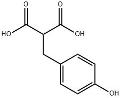 MALONIC ACID, (P-HYDROXYBENZYL)- (7CI) Structure