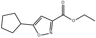ethyl 5-cyclopentyl-1,2-oxazole-3-carboxylate Structure
