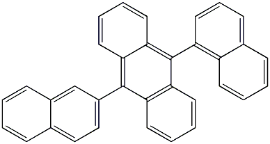 9-(naphthalen-1-yl)-10-(naphthalen-2-yl)anthracene Structure