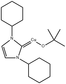 (1,3-dicyclohexylimidazol-2-ylidene)copper( I) tert-butoxide 구조식 이미지