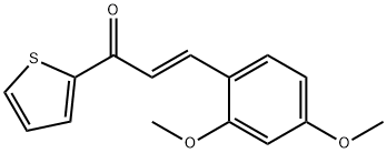 (2E)-3-(2,4-dimethoxyphenyl)-1-(thiophen-2-yl)prop-2-en-1-one Structure