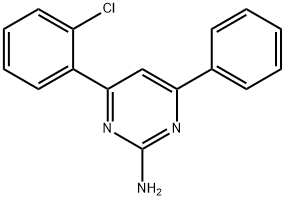 4-(2-chlorophenyl)-6-phenylpyrimidin-2-amine 구조식 이미지