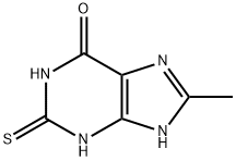 1,2,3,9-Tetrahydro-8-methyl-2-thioxo-6H-purin-6-one Structure