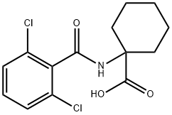 1-(2,6-dichlorobenzamido)cyclohexane-1-carboxylic acid Structure