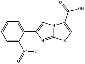 6-(2-NITROPHENYL)IMIDAZO[2,1-B]THIAZOLE-3-CARBOXYLIC ACID 구조식 이미지
