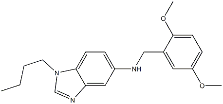 1-butyl-N-[(2,5-dimethoxyphenyl)methyl]benzimidazol-5-amine Structure