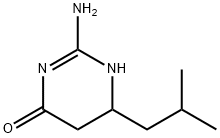 2-Amino-6-isobutyl-5,6-dihydro-3H-pyrimidin-4-one Structure