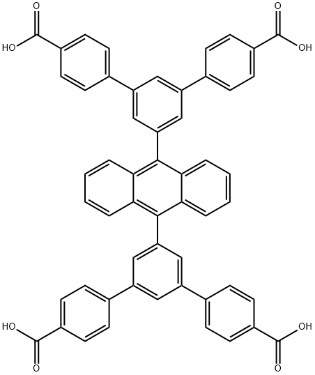5',5''''-(anthracene-9,10-diyl)bis(([1,1':3',1''-terphenyl]-4,4''-dicarboxylic acid)) 구조식 이미지
