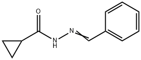 N-[(E)-benzylideneamino]cyclopropanecarboxamide 구조식 이미지