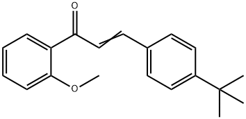 (2E)-3-(4-tert-butylphenyl)-1-(2-methoxyphenyl)prop-2-en-1-one 구조식 이미지