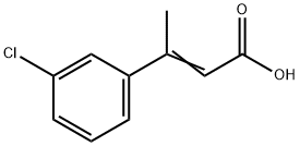 (2E)-3-(3-chlorophenyl)but-2-enoic acid Structure