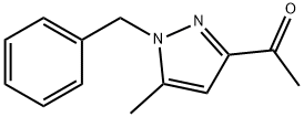 Ethanone, 1-[5-methyl-1-(phenylmethyl)-1H-pyrazol-3-yl]- Structure