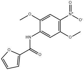 N-(2,5-dimethoxy-4-nitrophenyl)furan-2-carboxamide 구조식 이미지