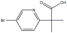 2-(5-bromopyridin-2-yl)-2-methylpropanoic acid 구조식 이미지