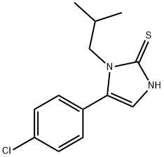 4-(4-chlorophenyl)-3-(2-methylpropyl)-1H-imidazole-2-thione Structure