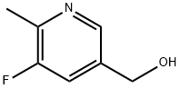 3-Fluoro-5-(hydroxymethyl)-2-methylpyridine 구조식 이미지