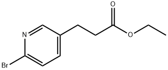 ETHYL 3-(6-BROMOPYRIDIN-3-YL)PROPANOATE 구조식 이미지