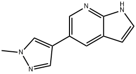 5-(1-METHYL-1H-PYRAZOL-4-YL)-1H-PYRROLO[2,3-B]PYRIDINE Structure