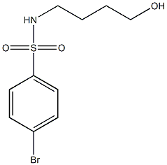 Benzenesulfonamide, 4-bromo-N-(4-hydroxybutyl)- Structure