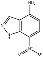 1H-Indazol-4-amine, 7-nitro- Structure