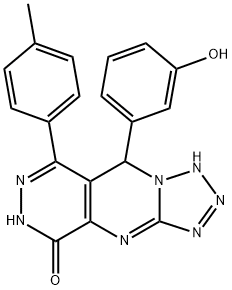 9-(3-hydroxyphenyl)-8-(4-methylphenyl)-4,9-dihydrotetraazolo[1',5':1,2]pyrimido[4,5-d]pyridazin-5-ol Structure