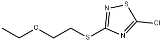 5-chloro-3-[(2-ethoxyethyl)sulfanyl]-1,2,4-thiadiazole 구조식 이미지